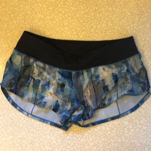 Lululemon speed shorts 3 inch.